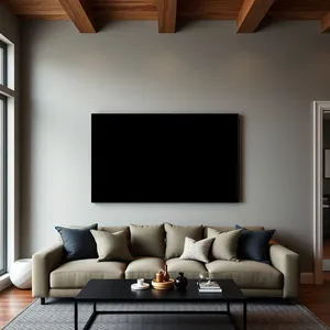 living room wall art mockup example 5
